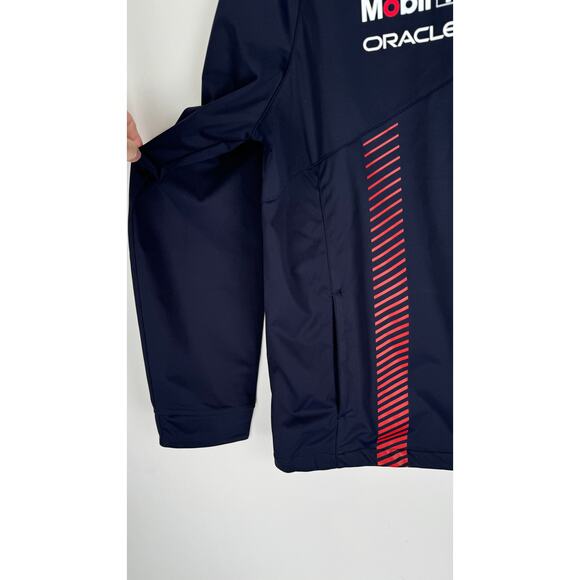 Castore Oracle Red Bull Racing F1 Team Soft Shell Jacket Mens Large New Blue - Picture 6 of 15